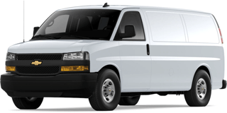 Front angled image of Chevrolet Express Cargo Van