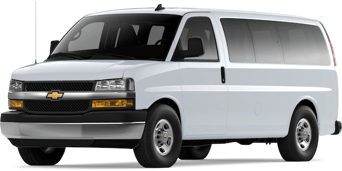 Front angled image of Chevrolet Express Passenger Van